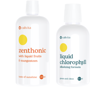 Calivita ZenThonic 946 ml a Calivita Liquid Chlorophyll 473 ml 