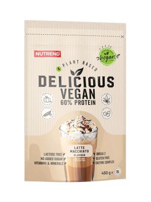 Nutrend DELICIOUS VEGAN PROTEIN - latte macchiato - 450 g