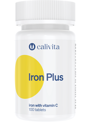 Calivita Iron Plus 100 tabliet - Železo s Vitamínom C