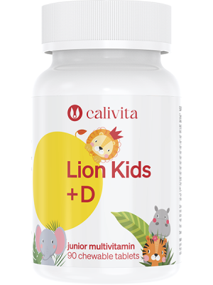 Calivita vitamín D Lion Kids - 90 tabliet