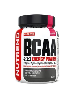 Nutrend BCAA 4:1:1 ENERGY POWDER - malina - 500 g