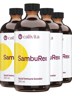 Calivita SambuRex Pack 4 x 240 ml - Tekutý výživový doplnok