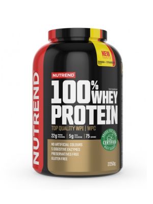 Nutrend 100% WHEY PROTEIN - banán + jahoda - 2 250 g