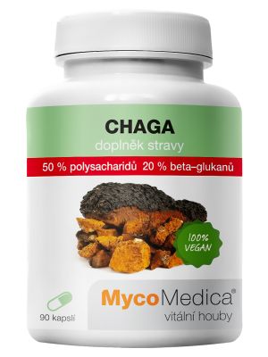 MycoMedica Chaga 50 %, 90 rastlinných kapsúl