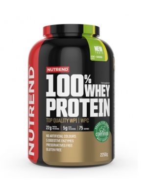 Nutrend 100% WHEY PROTEIN - kiwi + banán - 2 250 g