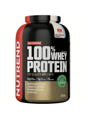 Nutrend 100% WHEY PROTEIN - čokoláda + kakao - 2 250 g