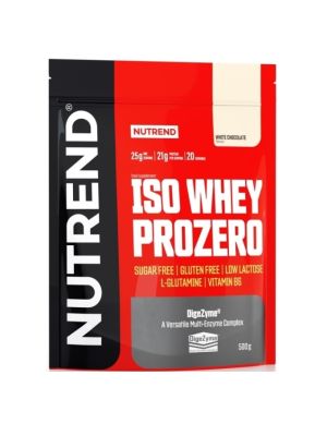 Nutrend ISO WHEY PROZERO - biela čokoláda - 500 g