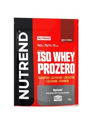 Nutrend ISO WHEY PROZERO - čokoládové brownies - 500 g