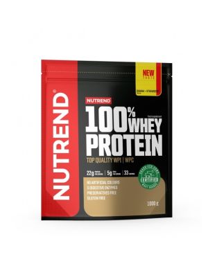 Nutrend 100% WHEY PROTEIN - banán + jahoda - 1 000 g