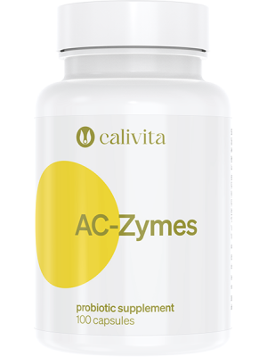 Calivita AC-Zymes 100 kapsúl - Baktérie Lactobacillus Acidophilus