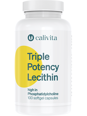 Calivita Triple-Potency Lecithin 100 mäkkých kapsúl - Sojový lecitín