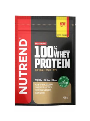 Nutrend 100% WHEY PROTEIN - banán + jahoda - 400 g