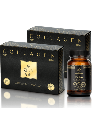 ZEEN 2x Collagen Pure 6000 mg 30 denných dávok a ZEEN Detox
