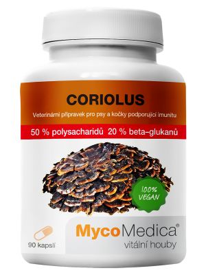 MycoMedica Coriolus 50 %, 90 rastlinných kapsúl 