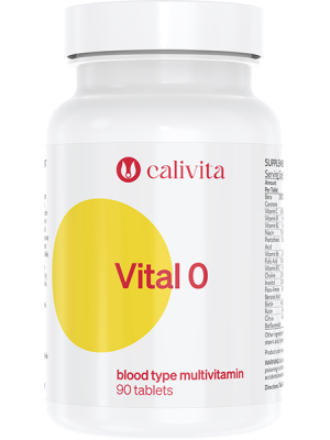 Calivita Vital 0 90 tabliet - Multivitamin pre krvnú skupinu 0