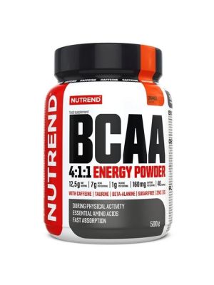 Nutrend BCAA 4:1:1 ENERGY POWDER - pomaranč - 500 g