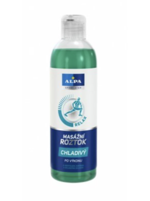 ALPA SportStar masážny roztok CHLADIVÝ 250 ml - masáž