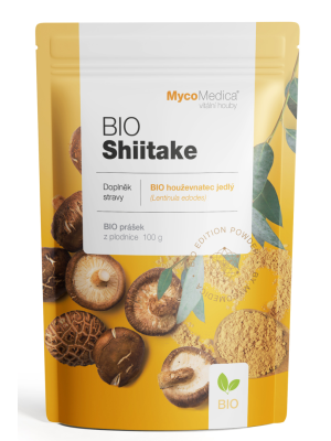 MycoMedica BIO Shiitake 100 g - Vitálne huby v prášku