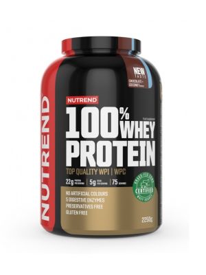 Nutrend 100% WHEY PROTEIN - čokoláda + kokos - 2 250 g