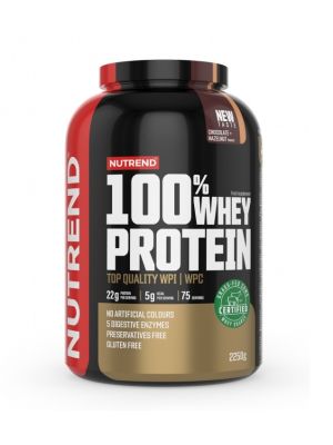 Nutrend 100% WHEY PROTEIN - čokoláda + lieskový orech - 2 250 g 