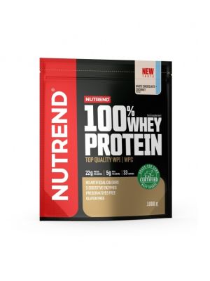 Nutrend 100% WHEY PROTEIN - biela čokoláda + kokos - 1 000 g