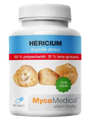 MycoMedica Hericium 50 %, 90 rastlinných kapsúl