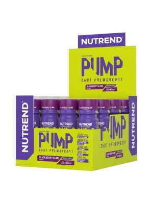 Nutrend PUMP SHOT - blackberry + lime - 20 x 60 ml