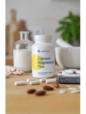 Calivita Calcium Magnesium Plus 100 kapsúl - Vápnik, Horčík + D3 a K2