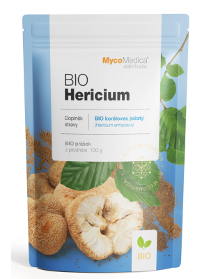 MycoMedica BIO Hericium 100 g - Vitálne huby v prášku